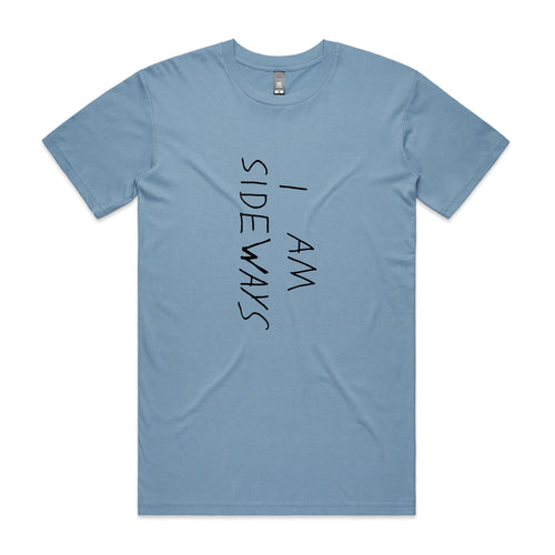 I Am Sideways Tee by Lonely Kids Club. All clothing from our T-shirts to our shorts and hoodies are ethically made, and printed packed and shipped from Sydney.
