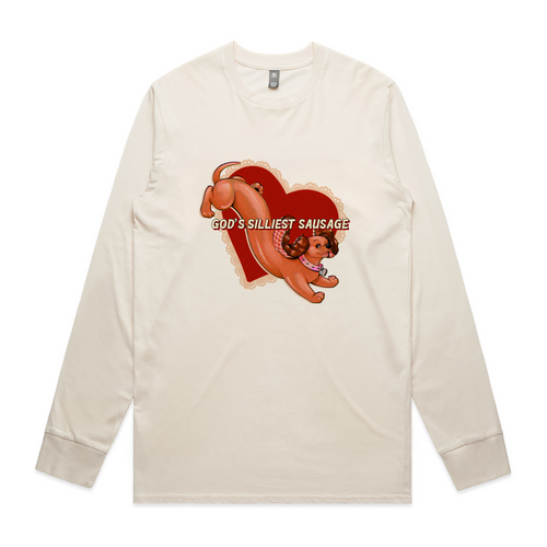 Silliest Sausage Tee by Lonely Kids Club. All clothing from our T-shirts to our shorts and hoodies are ethically made, and printed packed and shipped from Sydney.