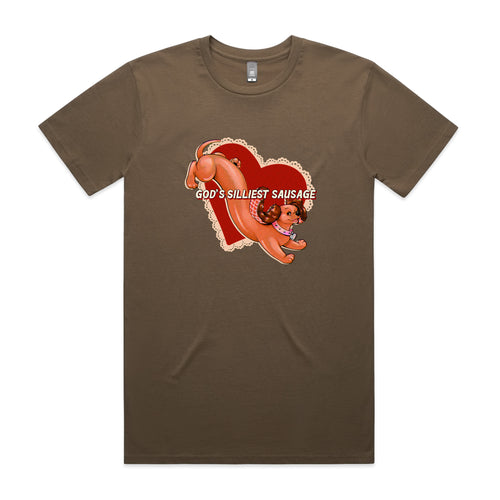 Silliest Sausage Tee by Lonely Kids Club. All clothing from our T-shirts to our shorts and hoodies are ethically made, and printed packed and shipped from Sydney.