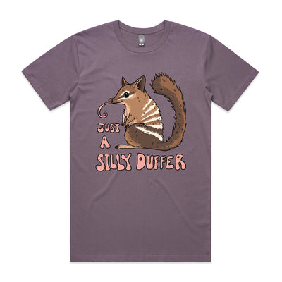 Silly Duffer Tee by Lonely Kids Club. All clothing from our T-shirts to our shorts and hoodies are ethically made, and printed packed and shipped from Sydney.