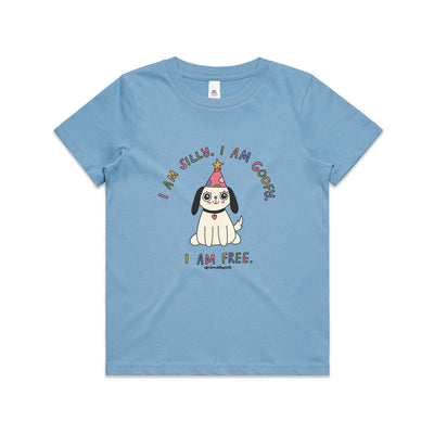Silly Goofy Free Kids Tee by Lonely Kids Club. All clothing from our T-shirts to our shorts and hoodies are ethically made, and printed packed and shipped from Sydney.