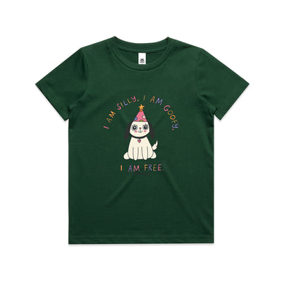 Silly Goofy Free Kids Tee by Lonely Kids Club. All clothing from our T-shirts to our shorts and hoodies are ethically made, and printed packed and shipped from Sydney.