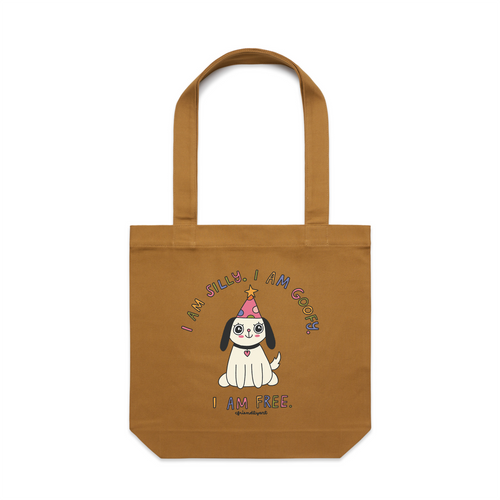 Silly Goofy Free Tote by Lonely Kids Club. All clothing from our T-shirts to our shorts and hoodies are ethically made, and printed packed and shipped from Sydney.