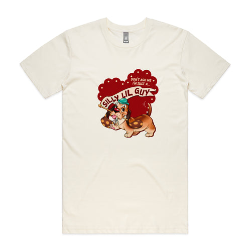 Silly Lil Guy Tee by Lonely Kids Club. All clothing from our T-shirts to our shorts and hoodies are ethically made, and printed packed and shipped from Sydney.
