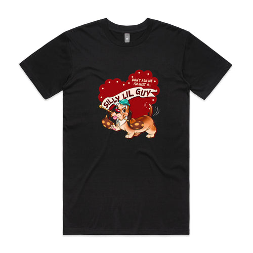 Silly Lil Guy Tee by Lonely Kids Club. All clothing from our T-shirts to our shorts and hoodies are ethically made, and printed packed and shipped from Sydney.