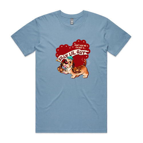 Silly Lil Guy Tee by Lonely Kids Club. All clothing from our T-shirts to our shorts and hoodies are ethically made, and printed packed and shipped from Sydney.