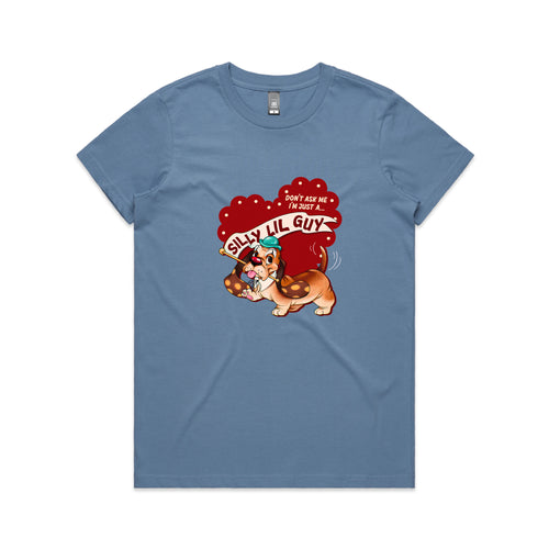 Silly Lil Guy Tee by Lonely Kids Club. All clothing from our T-shirts to our shorts and hoodies are ethically made, and printed packed and shipped from Sydney.