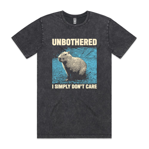 Simply Don't Care Tee by Lonely Kids Club. All clothing from our T-shirts to our shorts and hoodies are ethically made, and printed packed and shipped from Sydney.