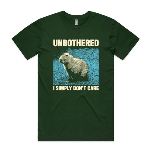 Simply Don't Care Tee by Lonely Kids Club. All clothing from our T-shirts to our shorts and hoodies are ethically made, and printed packed and shipped from Sydney.