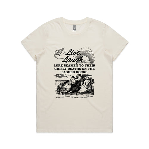 Sirens Tee by Lonely Kids Club. All clothing from our T-shirts to our shorts and hoodies are ethically made, and printed packed and shipped from Sydney.