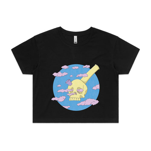 Skelebong Tee by Lonely Kids Club. All clothing from our T-shirts to our shorts and hoodies are ethically made, and printed packed and shipped from Sydney.