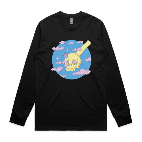 Skelebong Tee by Lonely Kids Club. All clothing from our T-shirts to our shorts and hoodies are ethically made, and printed packed and shipped from Sydney.