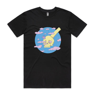 Skelebong Tee by Lonely Kids Club. All clothing from our T-shirts to our shorts and hoodies are ethically made, and printed packed and shipped from Sydney.