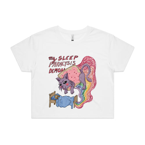 Sleep Paralysis Demon Tee by Lonely Kids Club. All clothing from our T-shirts to our shorts and hoodies are ethically made, and printed packed and shipped from Sydney.