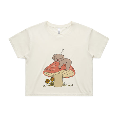 Sleeping Koala Tee by Lonely Kids Club. All clothing from our T-shirts to our shorts and hoodies are ethically made, and printed packed and shipped from Sydney.