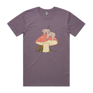 Sleeping Koala Tee by Lonely Kids Club. All clothing from our T-shirts to our shorts and hoodies are ethically made, and printed packed and shipped from Sydney.