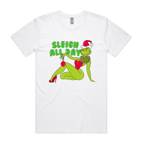 Sleigh All Day Tee by Lonely Kids Club. All clothing from our T-shirts to our shorts and hoodies are ethically made, and printed packed and shipped from Sydney.