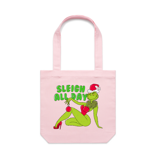 Sleigh All Day Tote by Lonely Kids Club. All clothing from our T-shirts to our shorts and hoodies are ethically made, and printed packed and shipped from Sydney.