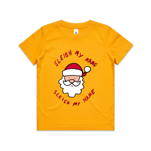 Sleigh My Name Kids Tee by Lonely Kids Club. All clothing from our T-shirts to our shorts and hoodies are ethically made, and printed packed and shipped from Sydney.