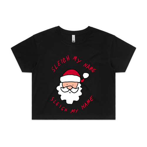 Sleigh My Name Tee by Lonely Kids Club. All clothing from our T-shirts to our shorts and hoodies are ethically made, and printed packed and shipped from Sydney.