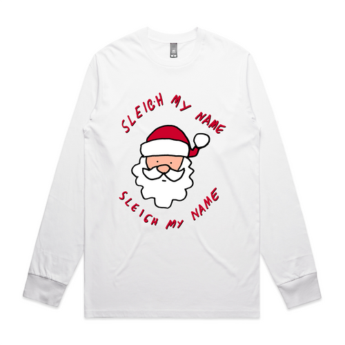 Sleigh My Name Tee by Lonely Kids Club. All clothing from our T-shirts to our shorts and hoodies are ethically made, and printed packed and shipped from Sydney.