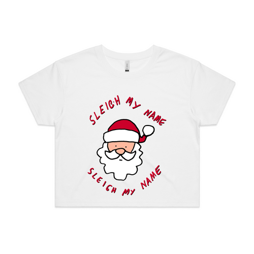 Sleigh My Name Tee by Lonely Kids Club. All clothing from our T-shirts to our shorts and hoodies are ethically made, and printed packed and shipped from Sydney.