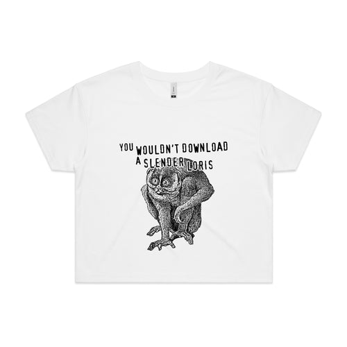 Slender Loris Tee by Lonely Kids Club. All clothing from our T-shirts to our shorts and hoodies are ethically made, and printed packed and shipped from Sydney.