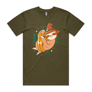 Sloth Ring Tee by Lonely Kids Club. All clothing from our T-shirts to our shorts and hoodies are ethically made, and printed packed and shipped from Sydney.