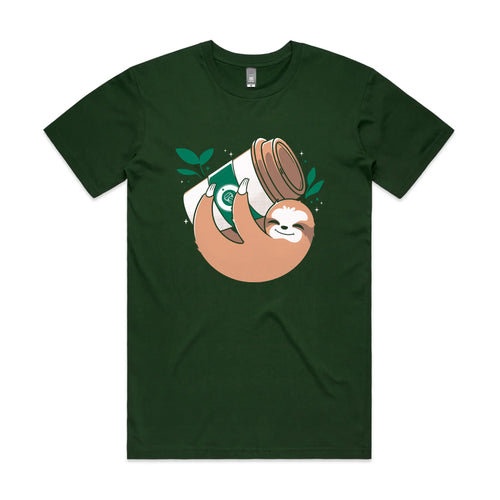 Slow Coffee Tee by Lonely Kids Club. All clothing from our T-shirts to our shorts and hoodies are ethically made, and printed packed and shipped from Sydney.