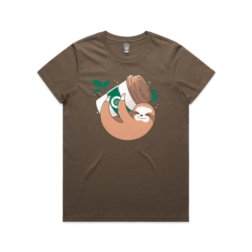 Slow Coffee Tee by Lonely Kids Club. All clothing from our T-shirts to our shorts and hoodies are ethically made, and printed packed and shipped from Sydney.