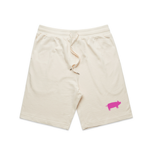 Slush No Fracking Pig Shorts by Lonely Kids Club. All clothing from our T-shirts to our shorts and hoodies are ethically made, and printed packed and shipped from Sydney.