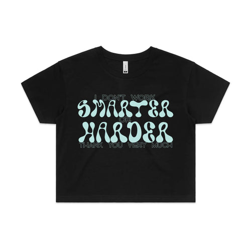 Smarter Or Harder Tee by Lonely Kids Club. All clothing from our T-shirts to our shorts and hoodies are ethically made, and printed packed and shipped from Sydney.