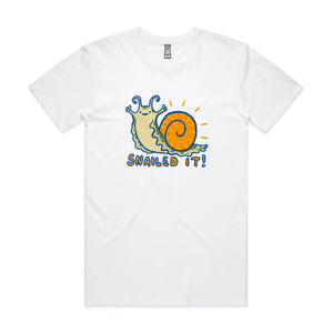 Snailed It Tee by Lonely Kids Club. All clothing from our T-shirts to our shorts and hoodies are ethically made, and printed packed and shipped from Sydney.