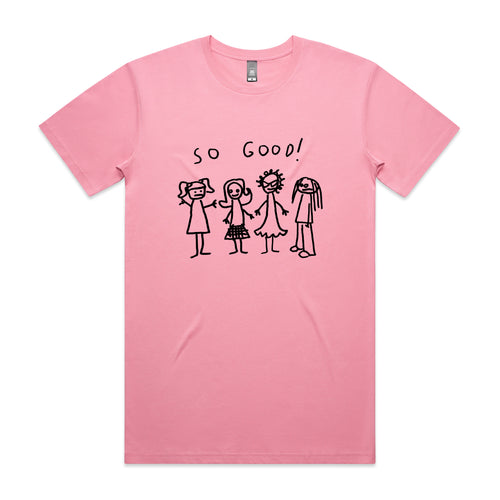 So Good Tee by Lonely Kids Club. All clothing from our T-shirts to our shorts and hoodies are ethically made, and printed packed and shipped from Sydney.