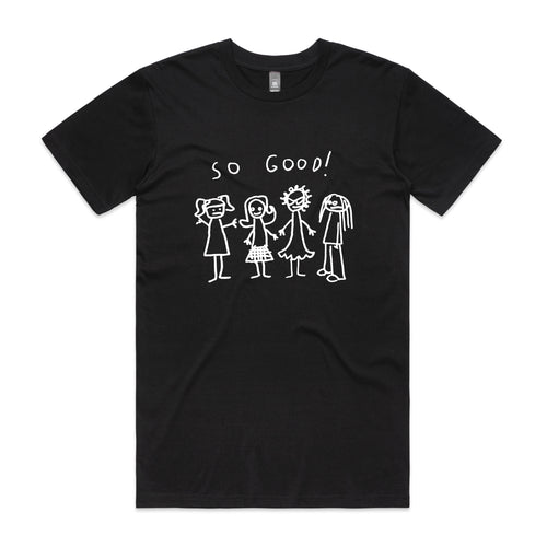 So Good Tee by Lonely Kids Club. All clothing from our T-shirts to our shorts and hoodies are ethically made, and printed packed and shipped from Sydney.