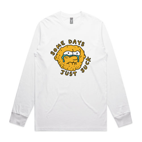 Some Days Just Suck Tee by Lonely Kids Club. All clothing from our T-shirts to our shorts and hoodies are ethically made, and printed packed and shipped from Sydney.