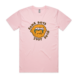 Some Days Just Suck Tee by Lonely Kids Club. All clothing from our T-shirts to our shorts and hoodies are ethically made, and printed packed and shipped from Sydney.