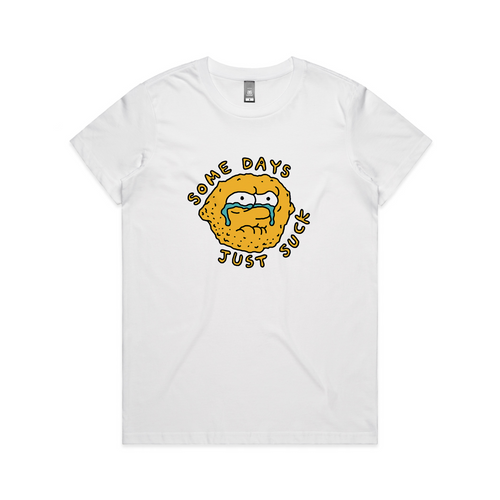 Some Days Just Suck Tee by Lonely Kids Club. All clothing from our T-shirts to our shorts and hoodies are ethically made, and printed packed and shipped from Sydney.