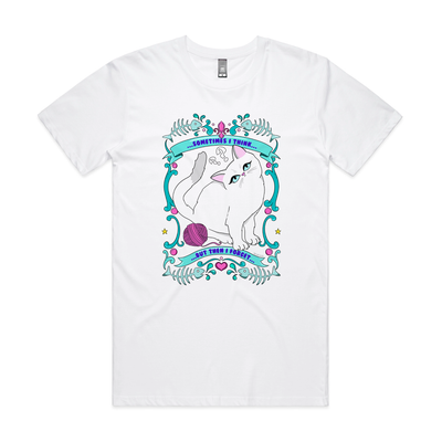 Sometimes I Think Tee by Lonely Kids Club. All clothing from our T-shirts to our shorts and hoodies are ethically made, and printed packed and shipped from Sydney.
