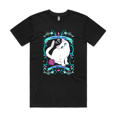 Sometimes I Think Tee by Lonely Kids Club. All clothing from our T-shirts to our shorts and hoodies are ethically made, and printed packed and shipped from Sydney.