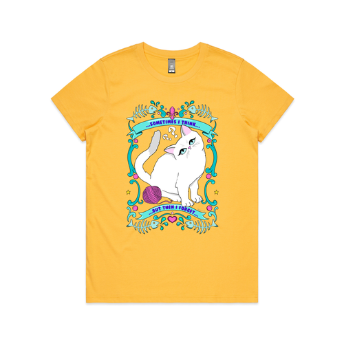 Sometimes I Think Tee by Lonely Kids Club. All clothing from our T-shirts to our shorts and hoodies are ethically made, and printed packed and shipped from Sydney.