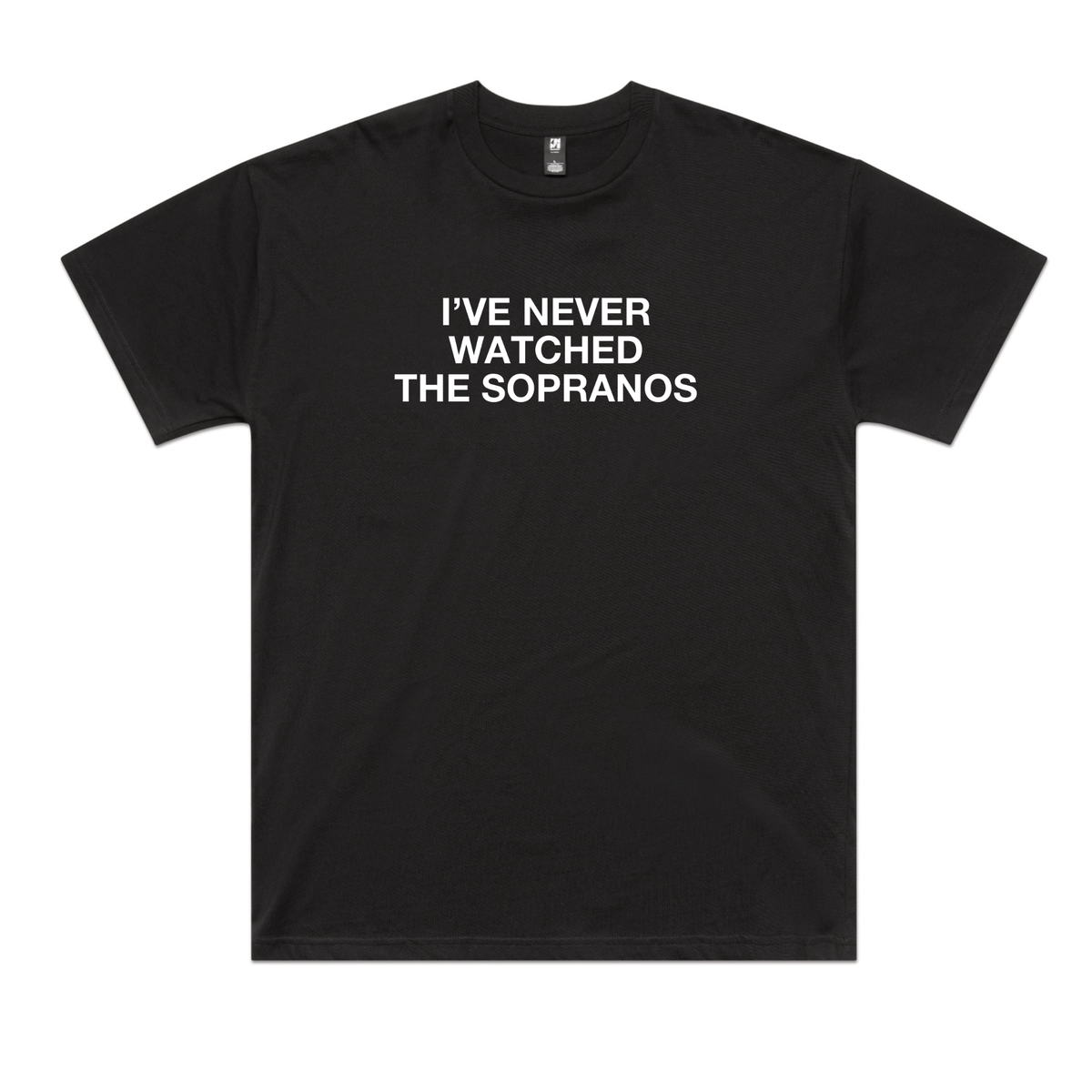 Black oversized t-shirt with The Sopranos TV design from Lonely Kids Club