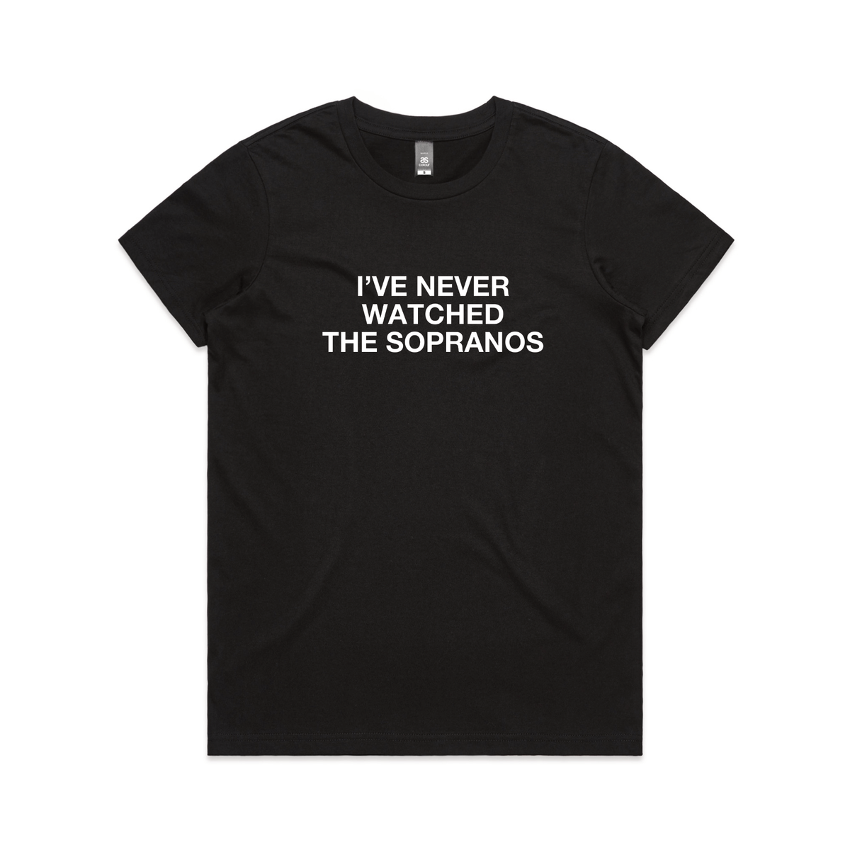 Black Maple fitted t-shirt with The Sopranos TV design from Lonely Kids Club