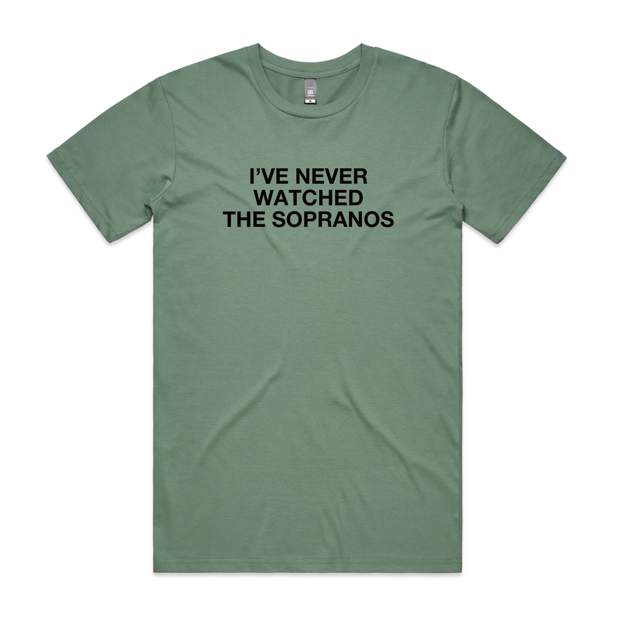 Sage regular t-shirt with The Sopranos TV design from Lonely Kids Club