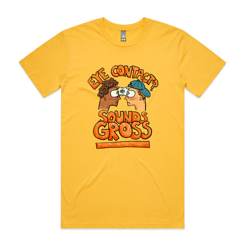 Sounds Gross Tee by Lonely Kids Club. All clothing from our T-shirts to our shorts and hoodies are ethically made, and printed packed and shipped from Sydney.