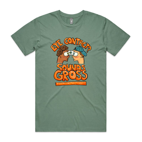Sounds Gross Tee by Lonely Kids Club. All clothing from our T-shirts to our shorts and hoodies are ethically made, and printed packed and shipped from Sydney.