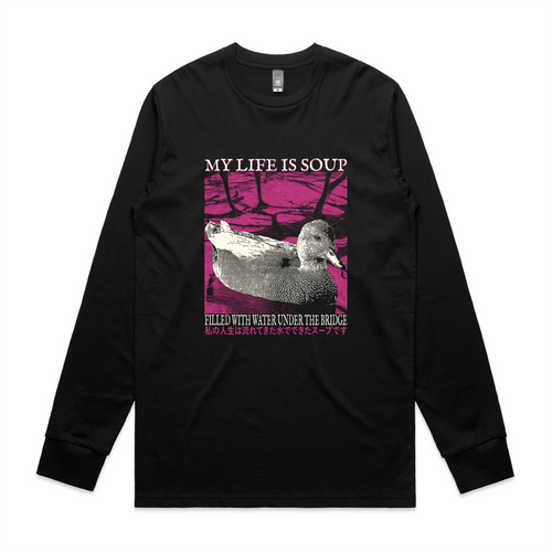 My Life Is Soup Tee by Lonely Kids Club. All clothing from our T-shirts to our shorts and hoodies are ethically made, and printed packed and shipped from Sydney.