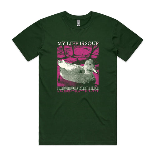 My Life Is Soup Tee by Lonely Kids Club. All clothing from our T-shirts to our shorts and hoodies are ethically made, and printed packed and shipped from Sydney.