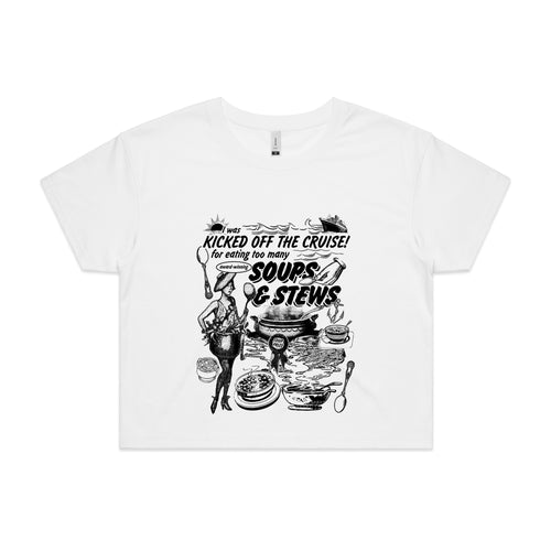 Soups & Stews Tee by Lonely Kids Club. All clothing from our T-shirts to our shorts and hoodies are ethically made, and printed packed and shipped from Sydney.