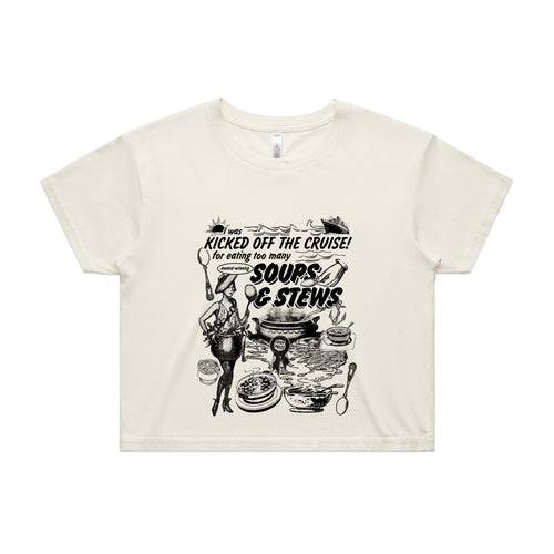 Soups & Stews Tee by Lonely Kids Club. All clothing from our T-shirts to our shorts and hoodies are ethically made, and printed packed and shipped from Sydney.